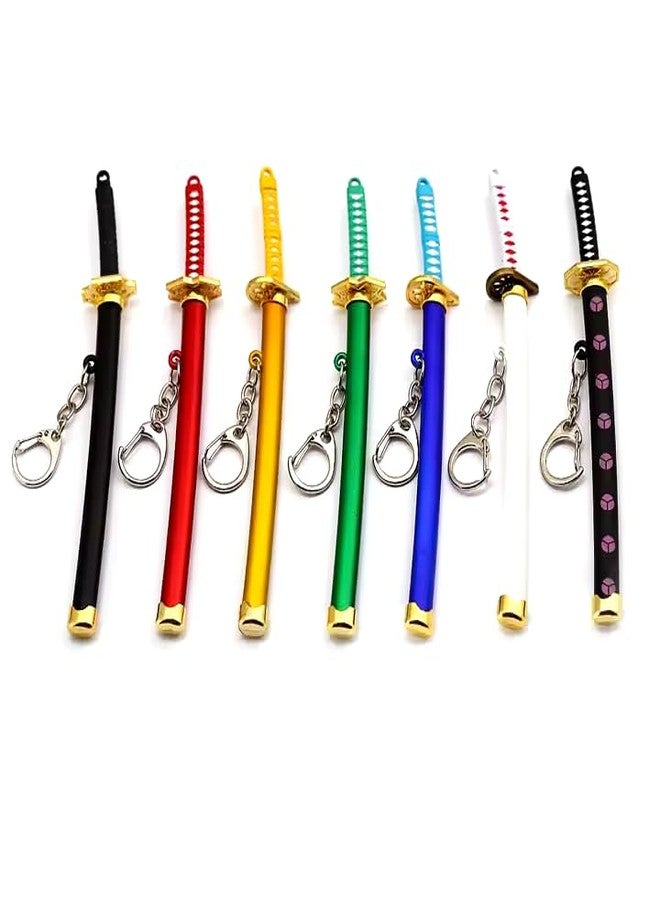 ASBK Multicolor Katana Samurai Sword with Scabbard Keychain Toy, 14.5 cm - Image 5